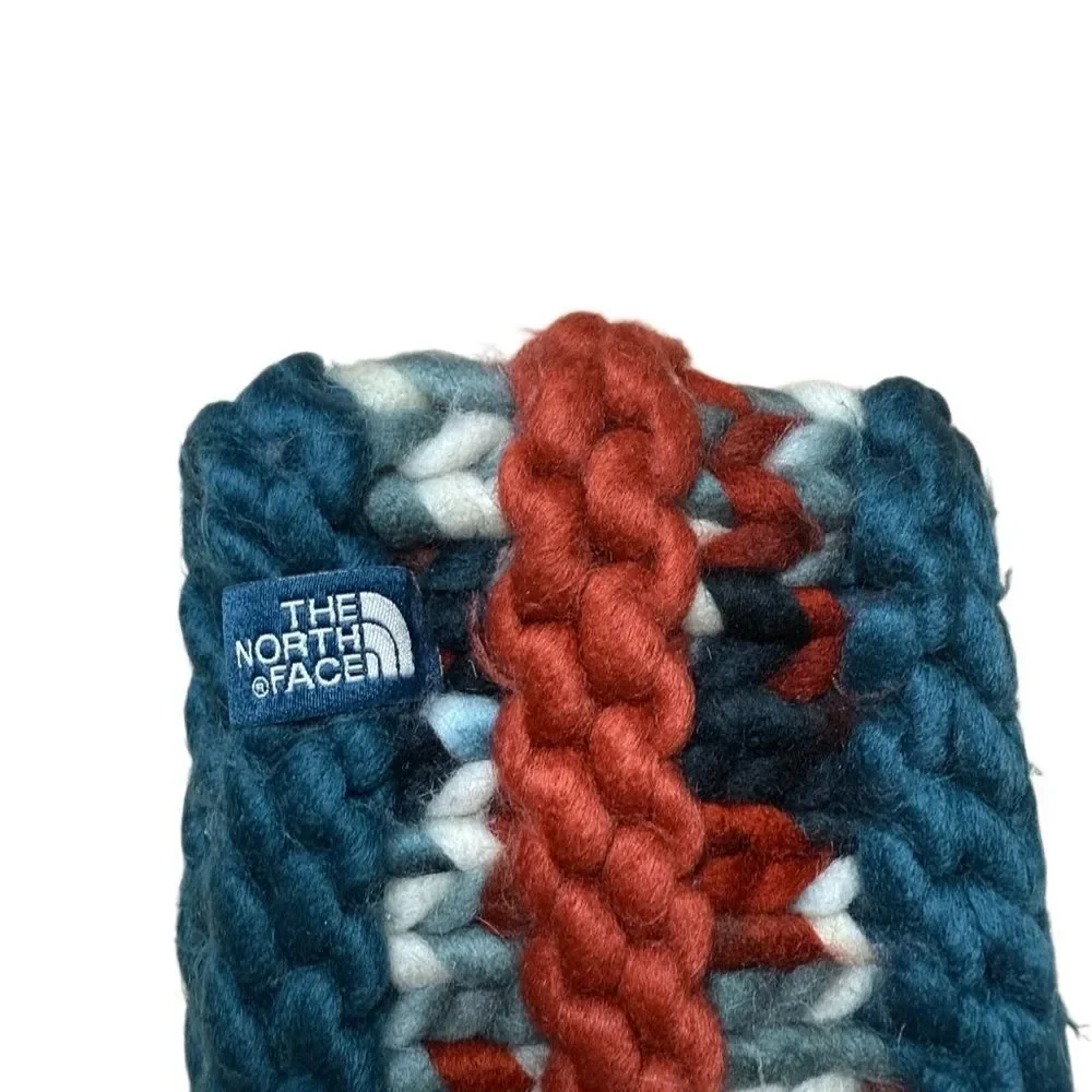 North Face Womens One size Knit Headband Red & Blue